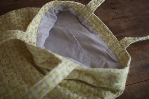 Woven Textile Record Tote Bag {mugiwara}