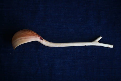 Hand-Carved Branch Ladle [Zelkova-B]