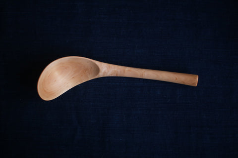Hand-Carved Branch Serving Spoon [Crabapple]