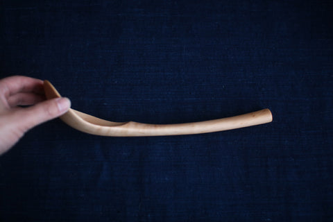 Hand-Carved Branch Serving Spoon [Crabapple]