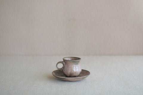 Gunji Pottery Cup & Saucer [B]