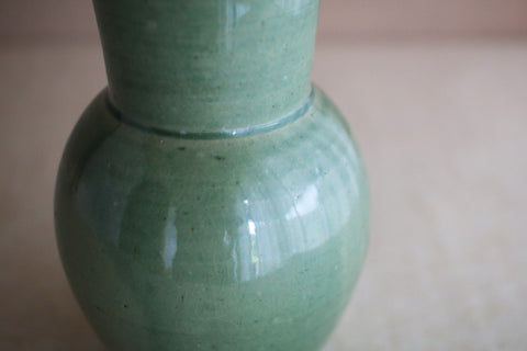 Gunji Pottery Large Green Vase