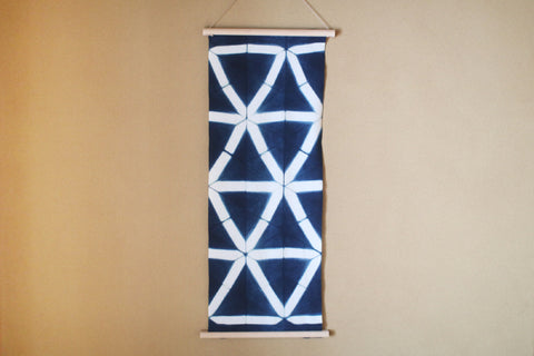 Aizome Hand-Dyed Tenugui {Snow Flower}