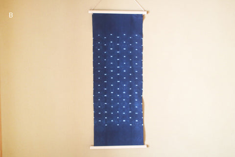Aizome Hand-Dyed Tenugui {Butterfly Dots : B}