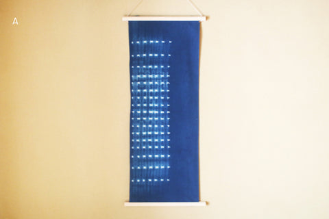 Aizome Hand-Dyed Tenugui {Butterfly Dots : A}