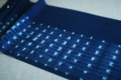 Aizome Hand-Dyed Tenugui {Butterfly Dots : A}