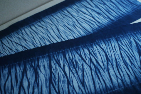 Aizome Hand-Dyed Tenugui {River}