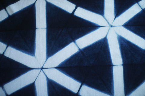 Aizome Hand-Dyed Tenugui {Snow Flower}