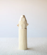 Sasano Ittobori Carved Wood Hawk {White}