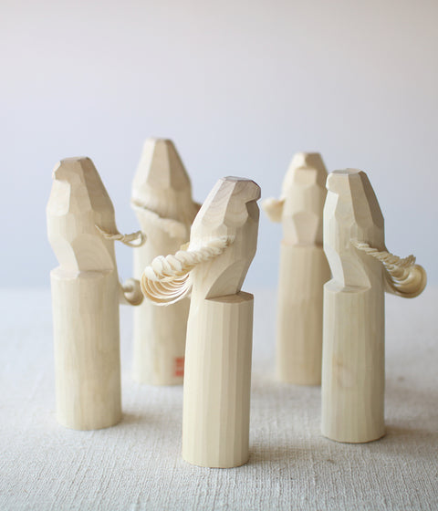 Sasano Ittobori Carved Wood Hawk {White} (sold out)