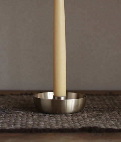 Brass Bowl Candle Holder