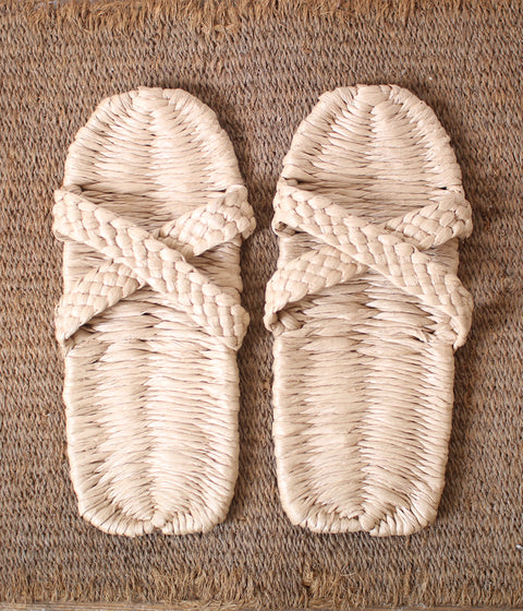 Washi Paper Sandals (Crossed Straps)
