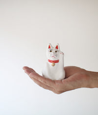 Yabase Clay Doll {Manekineko Cat White}