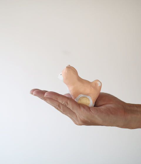 Yabase Clay Doll {Akita Dog}