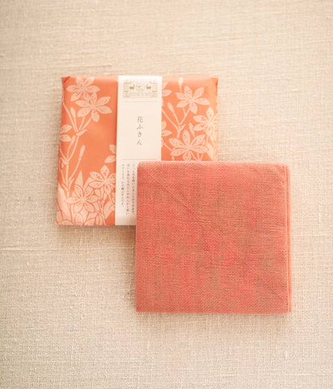 Hanafukin Kitchen Cloth - Leopard Flower (Warm Pink)