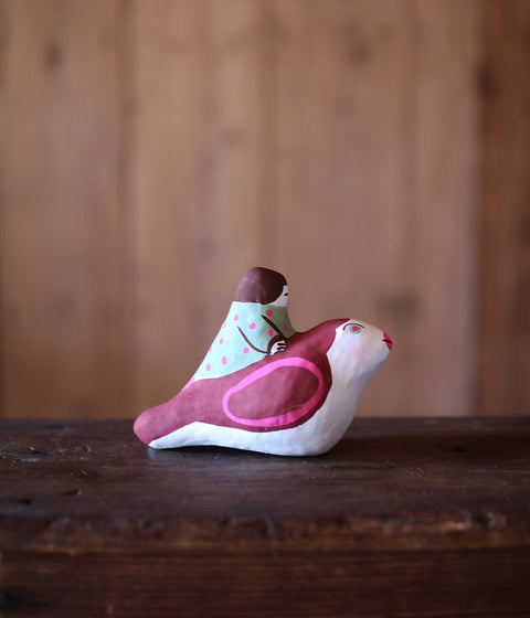 Hariko Paper Figurine {Bird & Girl New}