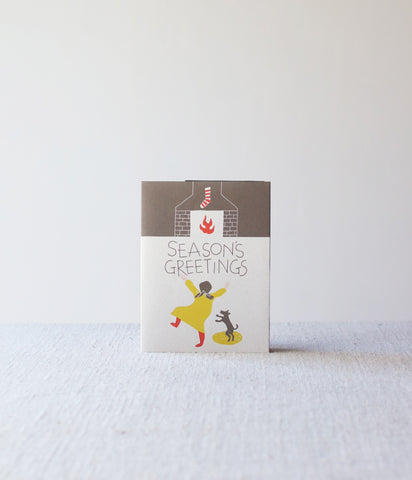 Holiday Pop-up Card {Chimney & A Girl}