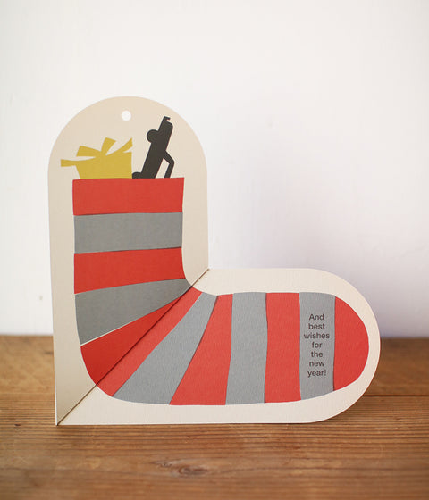 Holiday Pop-up Card {Sock}