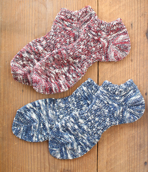 [SALE] Slub + Recycled Cotton Sneaker Socks (40%OFF)