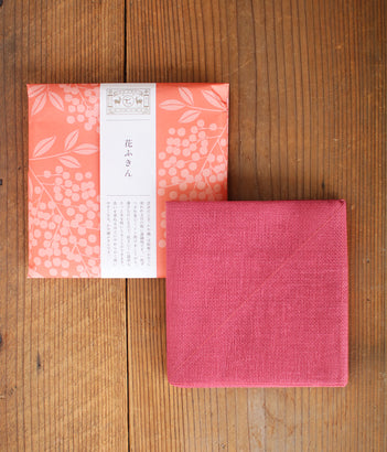 Hanafukin Kitchen Cloth - Heavenly Bamboo (Red)