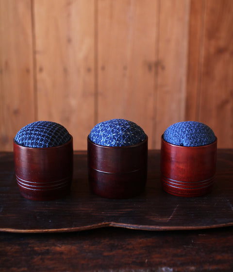 Bamboo Cup Sashiko Pincushion (sold out)