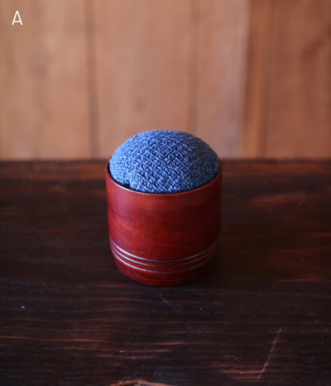 Bamboo Cup Sashiko Pincushion (sold out)