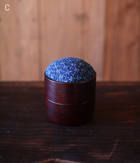 Bamboo Cup Sashiko Pincushion (sold out)