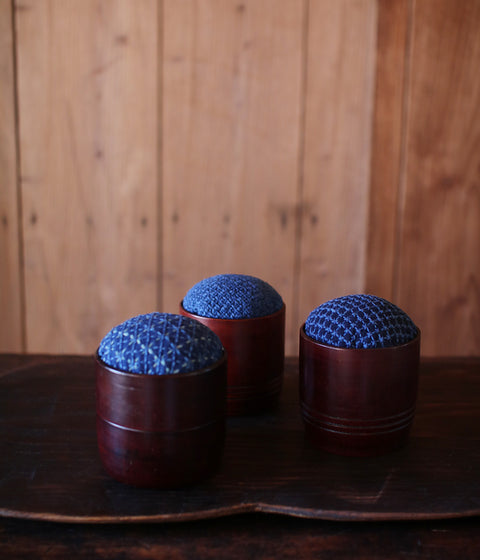 Bamboo Cup Sashiko Pincushion (sold out)