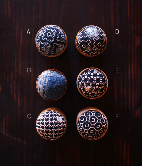 Japanese Cedar Cup Sashiko Pincushion
