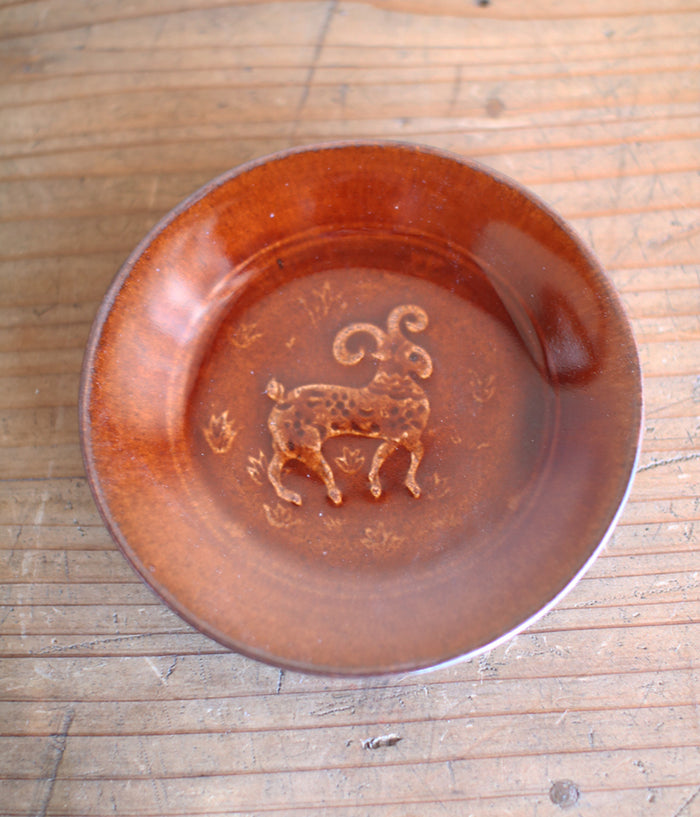 Gunji Pottery Mini Plate {Goat}