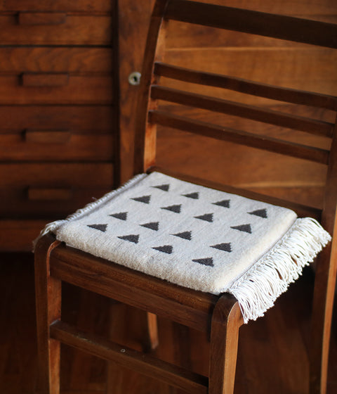Yonezawa Dantsu Woven Wool Chair Mat {Triangles} [sold out]