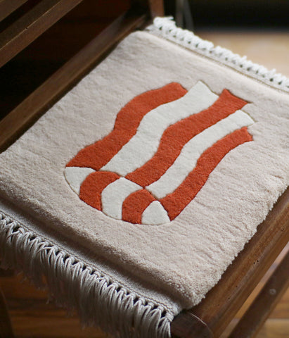Yonezawa Dantsu Woven Wool Chair Mat {Windsock}