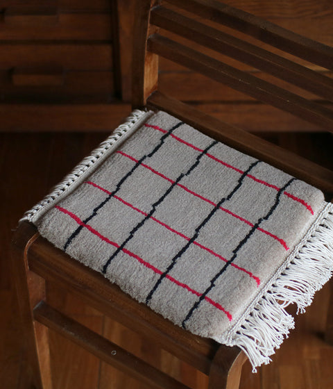 Yonezawa Dantsu Woven Wool Chair Mat {Whimsical Lattice} [15% OFF] - sold out