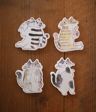 TORANEKO BONBON Cutout Cat Cards