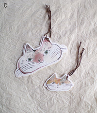 TORANEKO BONBON Cutout Cat Gift Tags
