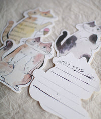 TORANEKO BONBON Cutout Cat Cards