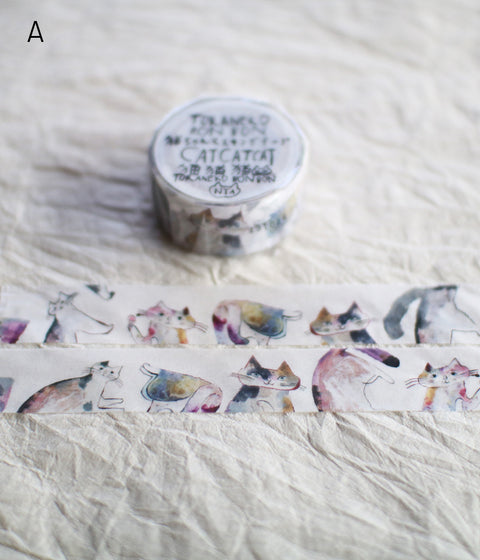 TORANEKO BONBON Cat Masking Tapes
