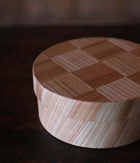 Bento Box Ajiro Pattern {Round}