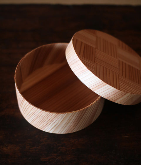 Bento Box Ajiro Pattern {Round}