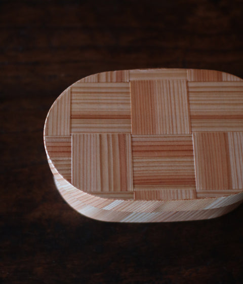 Bento Box Ajiro Pattern {Oval}