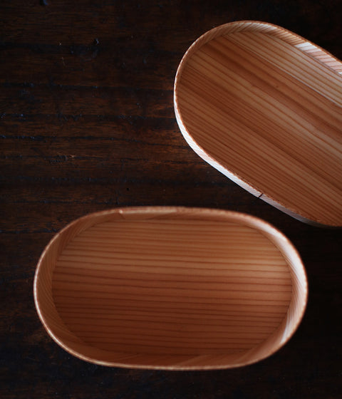 Bento Box Ajiro Pattern {Oval}
