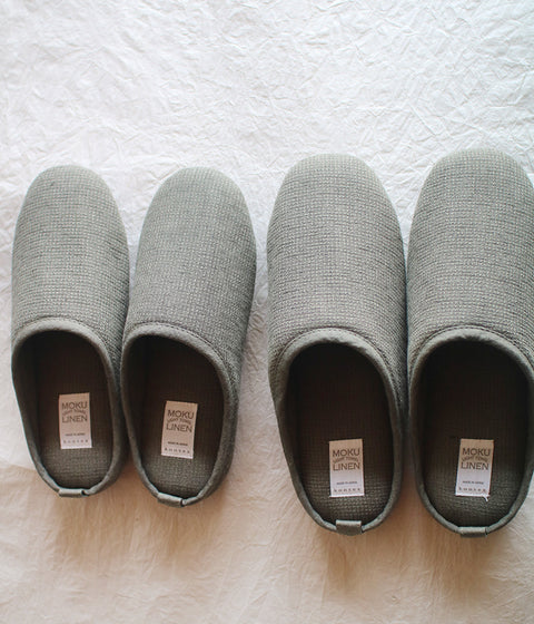 Moku Linen Room Shoes {Khaki}