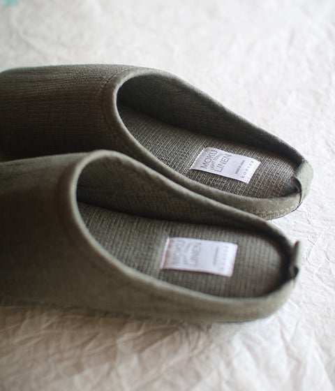 Moku Linen Room Shoes {Khaki}