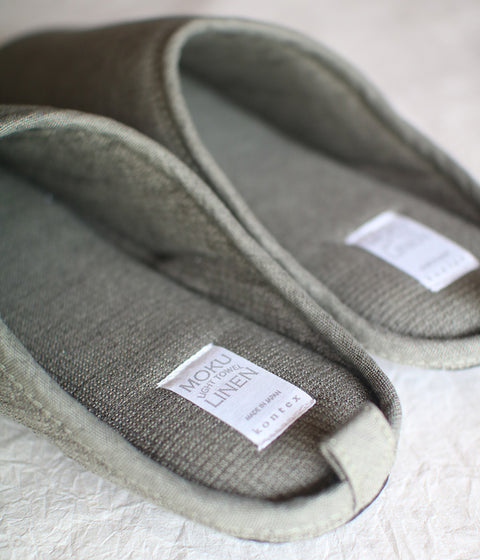 Moku Linen Room Shoes {Khaki}