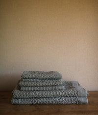 Heather Waffle Cotton Linen Towels {Khaki}