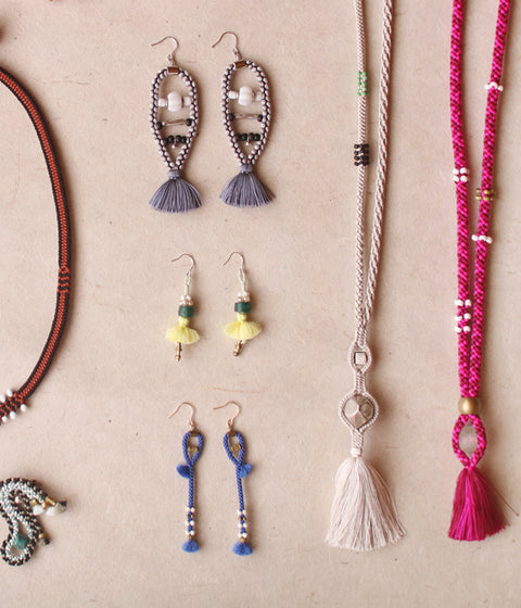 Kumihimo Silk Braided Necklace [B] - sold out