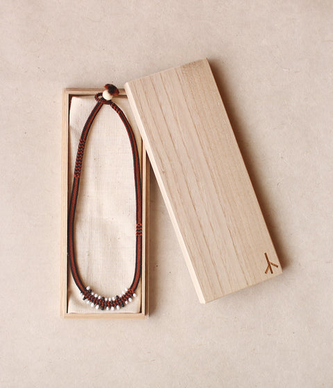 Kumihimo Silk Braided Necklace [B] - sold out