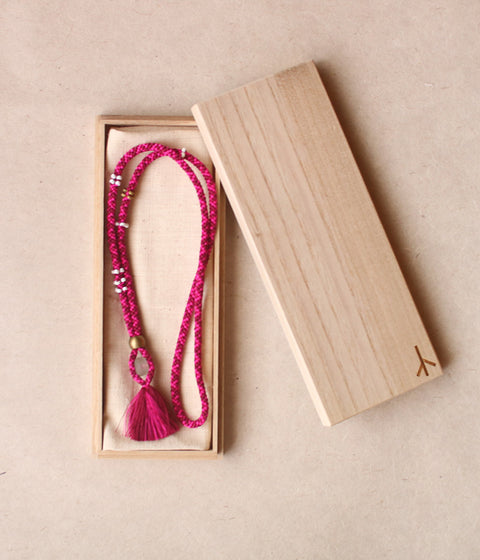 Kumihimo Silk Braided Necklace [C] - sold out