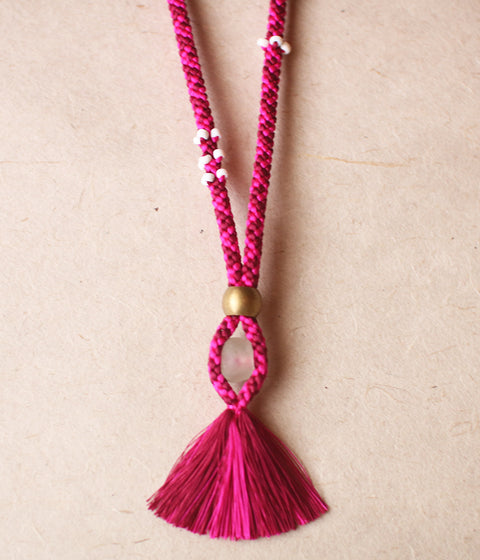 Kumihimo Silk Braided Necklace [C] - sold out