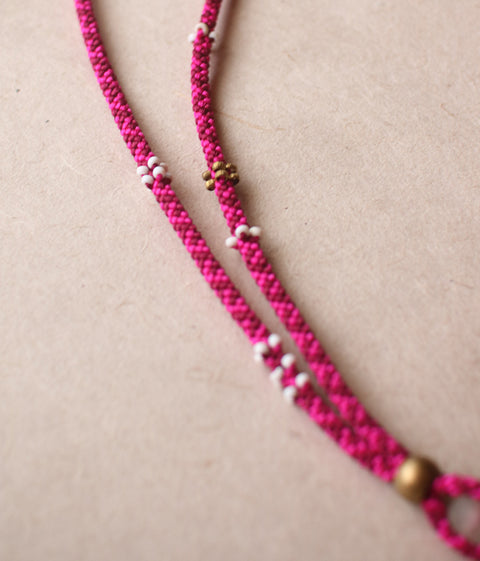 Kumihimo Silk Braided Necklace [C] - sold out